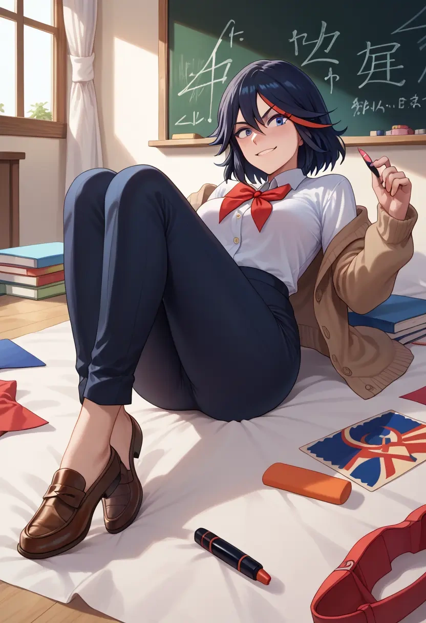 kill_la_kill,matoi_ryuuko,teacher, sweater  - 