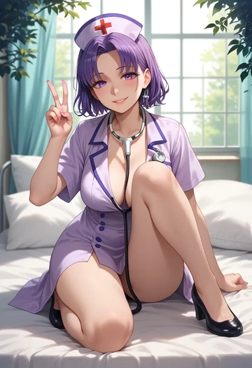 fate_(series),matou_sakura,nurse  - AI generated anime art