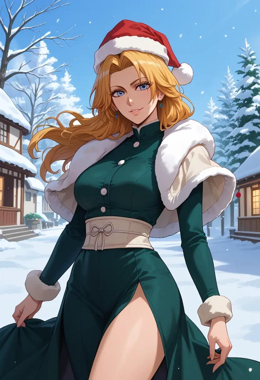 bleach,matsumoto_rangiku,Christmas,dress  - 