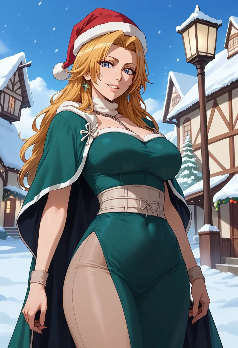 bleach,matsumoto_rangiku,Christmas,dress  - 