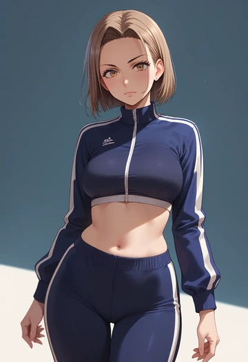 osomatsu_san,matsuno_todomatsu,athletic,track suit  - AI generated anime art