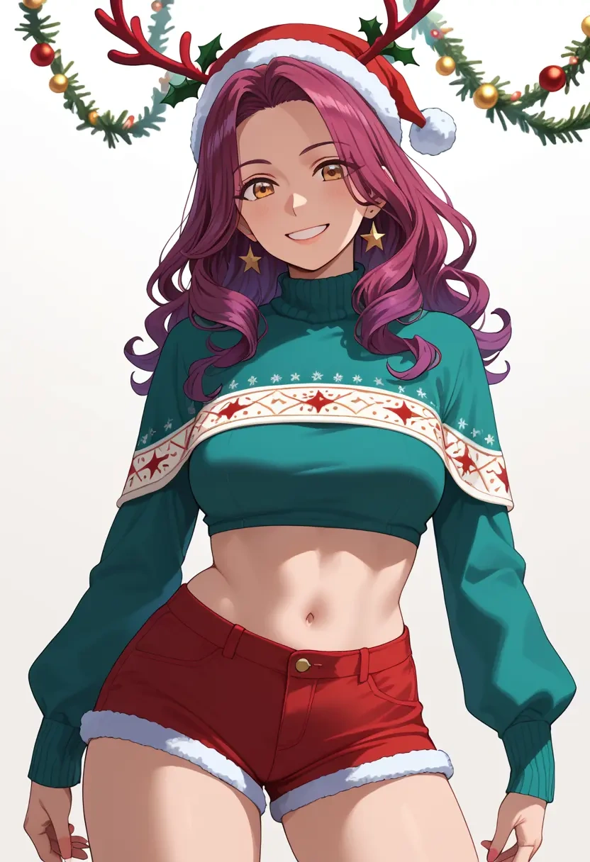 osomatsu_san,matsuno_todomatsu,Christmas,red velvet shorts  - 