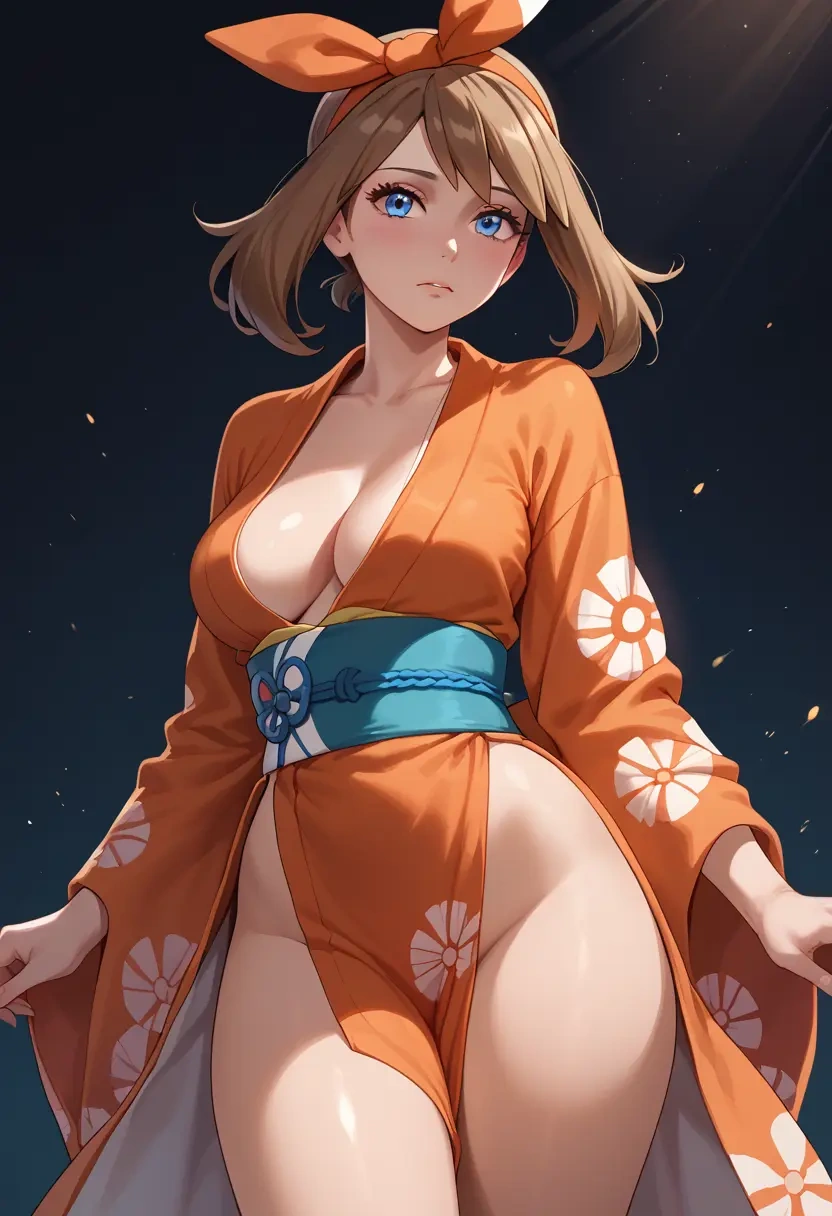 pokemon,may_(pokemon),kimono,sexy  - 