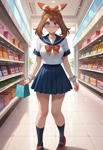 pokemon,may_(pokemon),sailor, uniform  - AI generated anime art