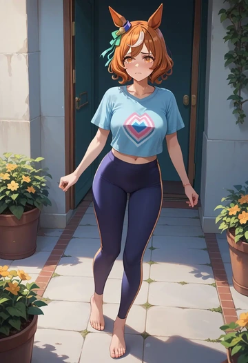 umamusume,mayano_top_gun_(umamusume),yaga pants  - AI generated anime art