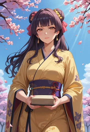 idolmaster,mayuzumi_fuyuko,kimono  - AI generated anime art