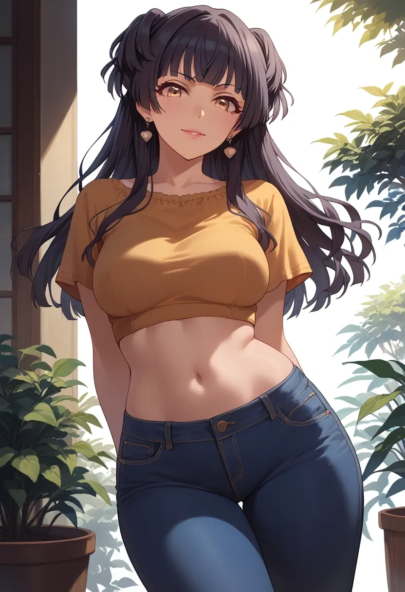 idolmaster,mayuzumi_fuyuko,crop top  - 