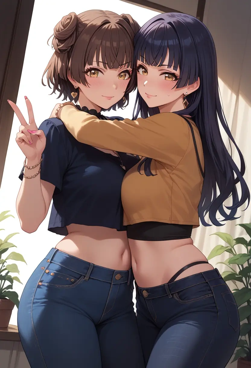 idolmaster,mayuzumi_fuyuko,crop top  - 