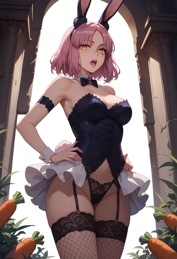 fate_(series),medb_(fate),bunny girl, sexy,stockings  - AI generated anime art