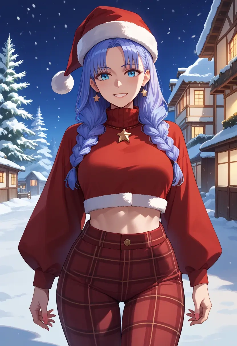 fate_(series),medea_(fate),Christmas,plaid trousers  - 