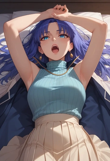 fate_(series),medea_(fate),turtleneck,knit,maxi skirt  - AI generated anime art