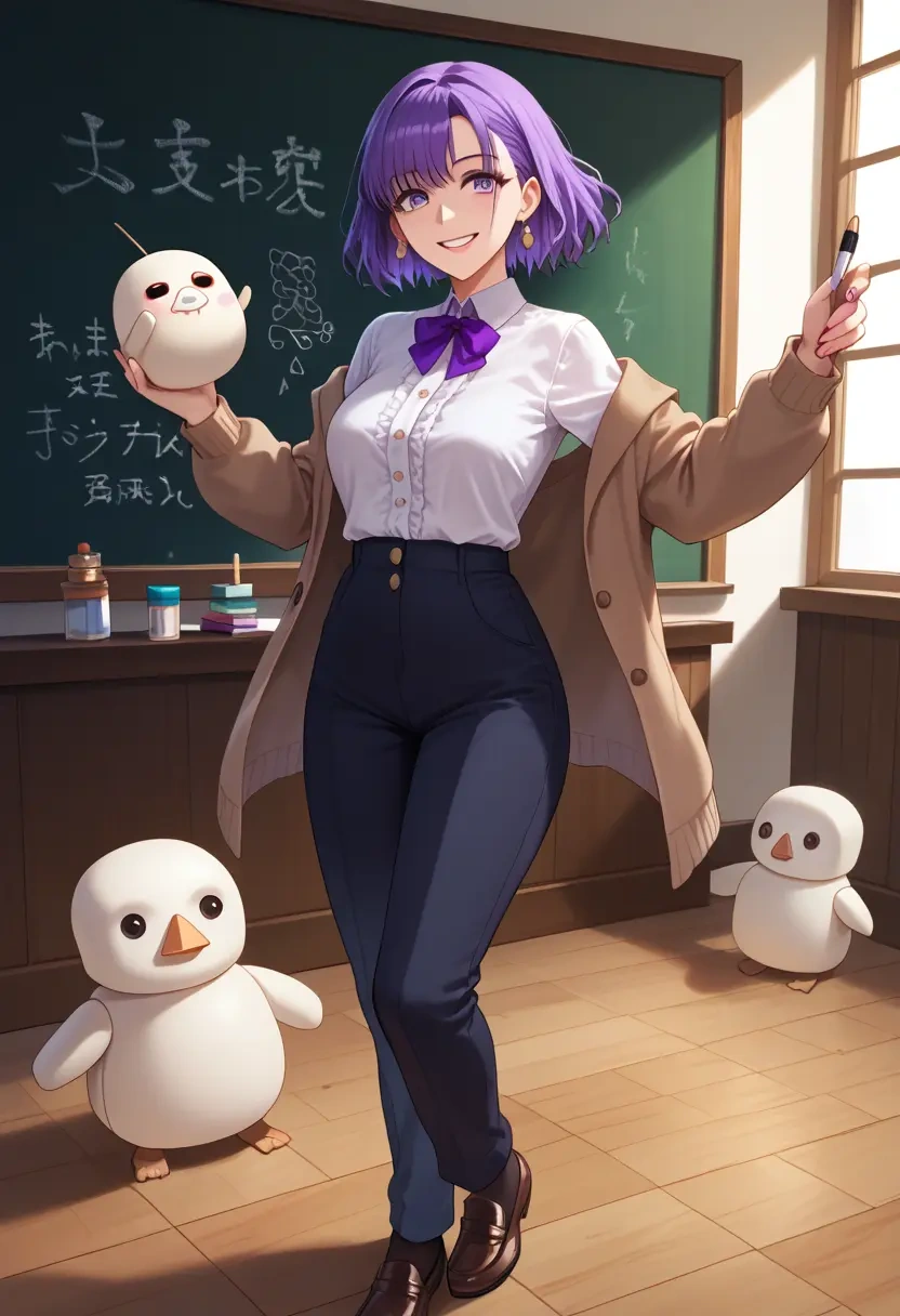 fate_(series),medjed_(fate),teacher, sweater  - 