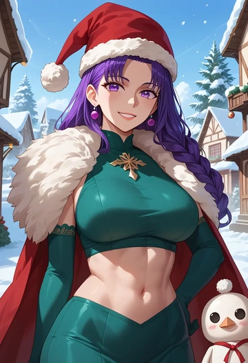 fate_(series),medjed_(fate),Christmas,dress  - AI generated anime art