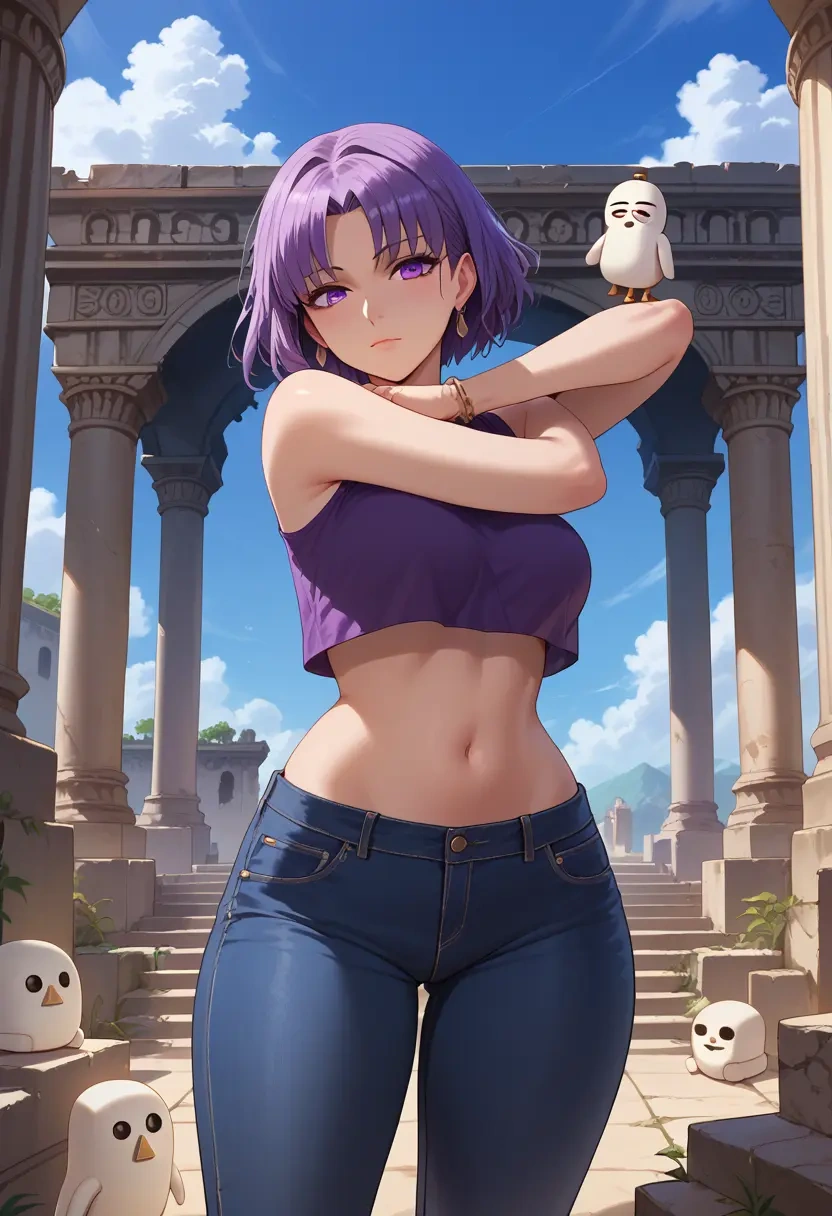 fate_(series),medjed_(fate),crop top  - 