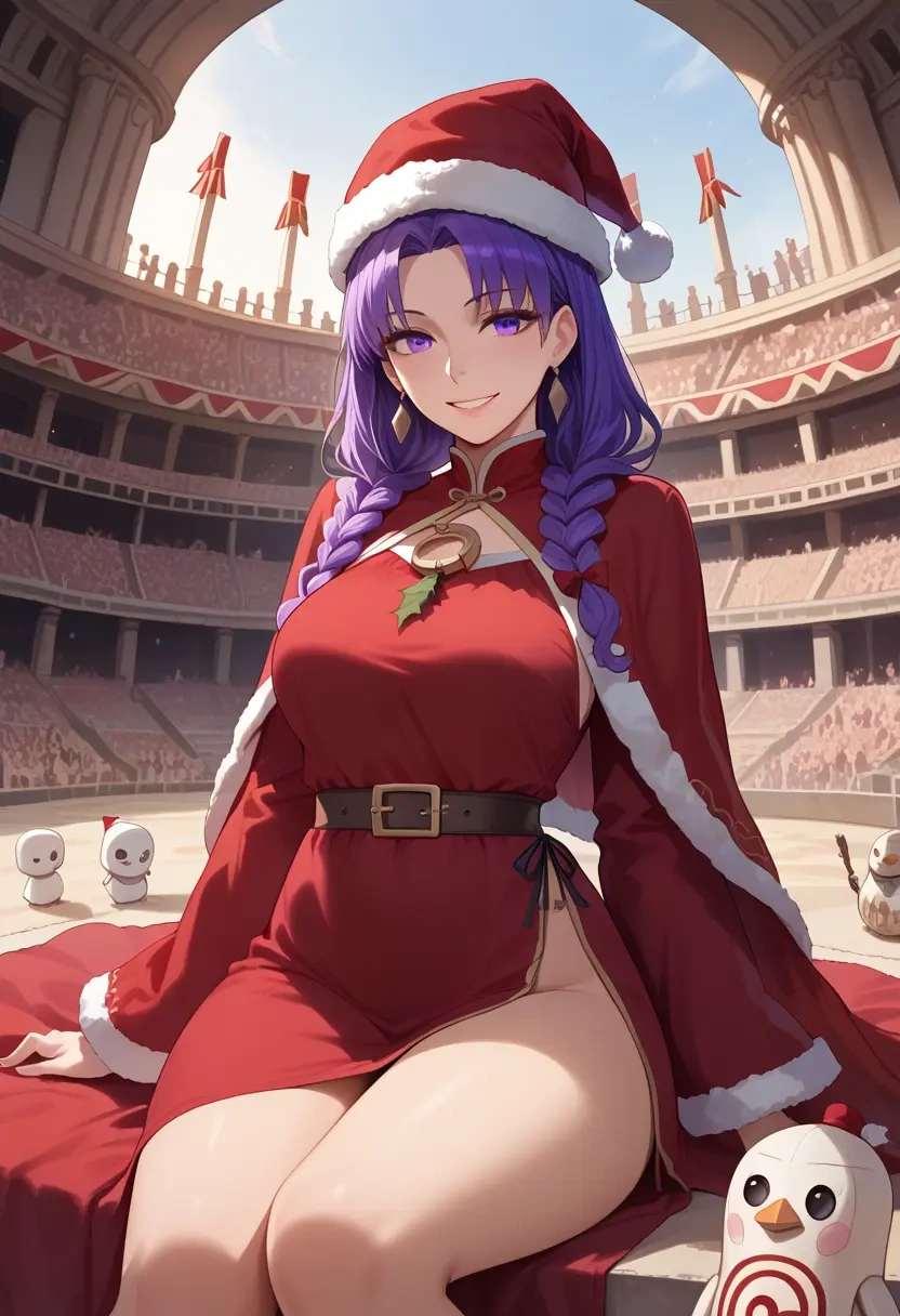 fate_(series),medjed_(fate),Christmas,red velvet dress  - 