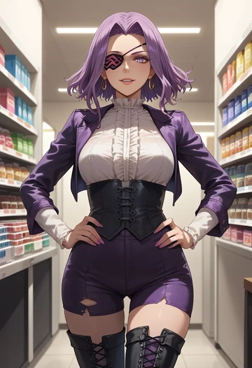 fate_(series),medusa_(fate),pirate  - AI generated anime art