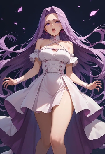 fate_(series),medusa_(fate),silk slip dress  - AI generated anime art