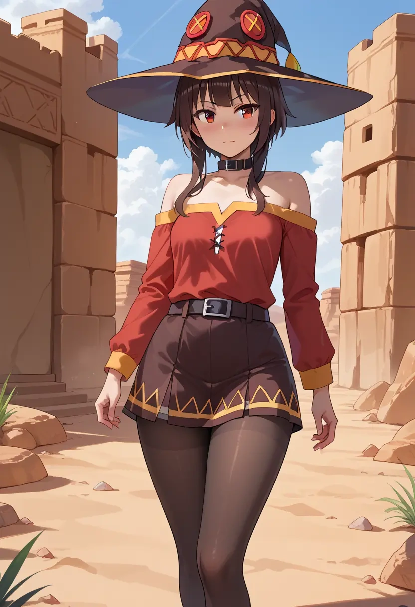 kono_subarashii_sekai_ni_shukufuku_wo,megumin,shorts, pantyhose  - 