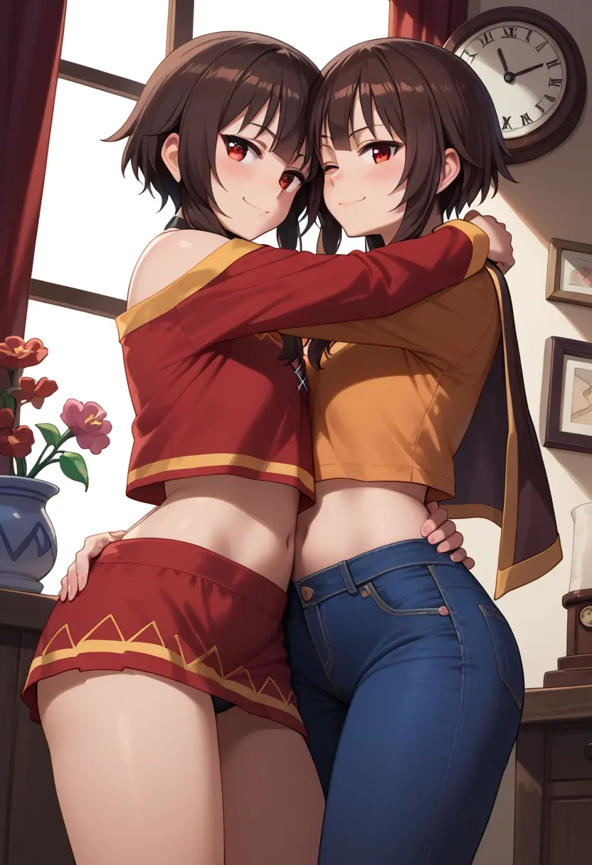 kono_subarashii_sekai_ni_shukufuku_wo,megumin,crop top  - 