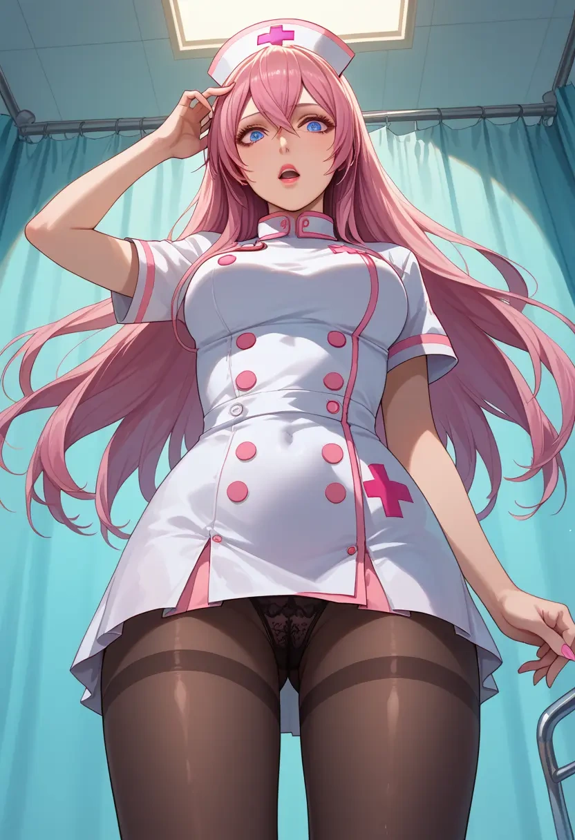 vocaloid,megurine_luka,nurse pantyhose,mini skirt, sexy  - 