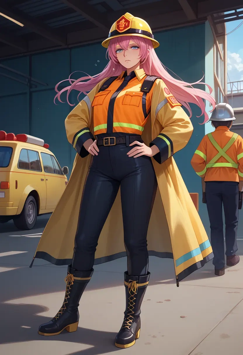 vocaloid,megurine_luka,firefighter  - 