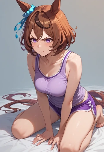 umamusume,meisho_doto_(umamusume),tank top,drawstring pants  - AI generated anime art