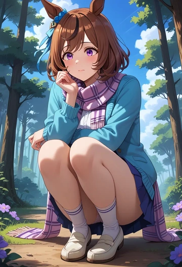 umamusume,meisho_doto_(umamusume),spring,student uniform,cardigan  - AI generated anime art