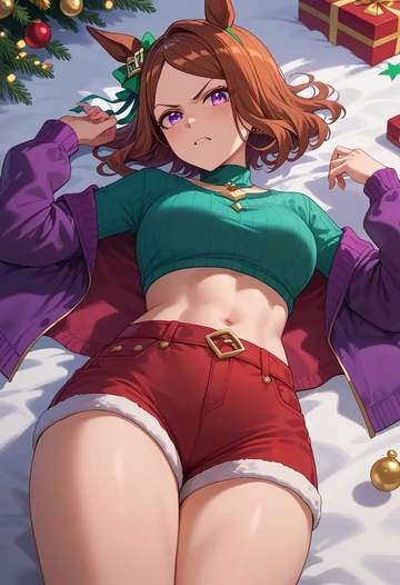 umamusume,mejiro_dober_(umamusume),red velvet shorts  - AI generated anime art