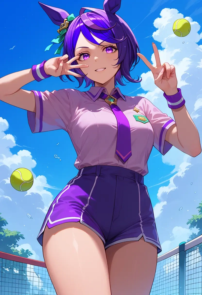 umamusume,mejiro_mcqueen_(umamusume),tennis polo,skort  - 