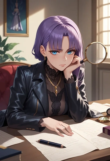 fate_(series),meltryllis_(fate),detective  - AI generated anime art