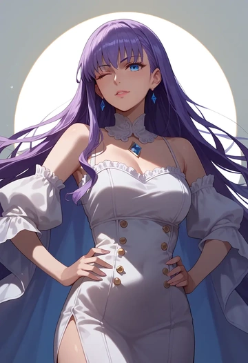 fate_(series),meltryllis_(fate),pajamas  - AI generated anime art