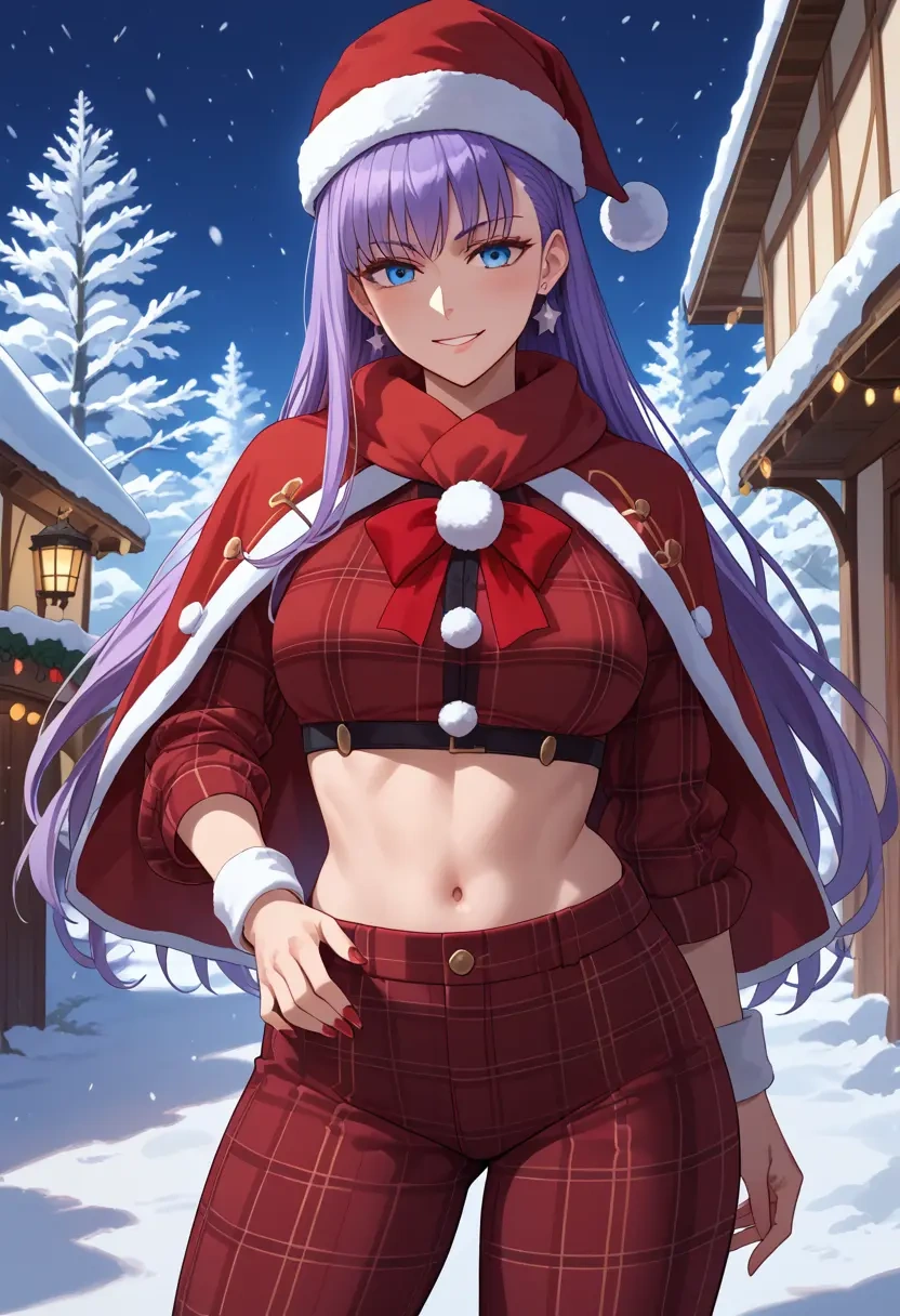 fate_(series),meltryllis_(fate),Christmas,plaid trousers  - 