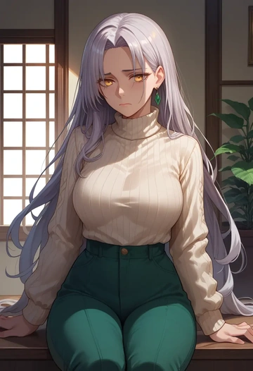 fate_(series),melusine_(fate),sweater  - AI generated anime art