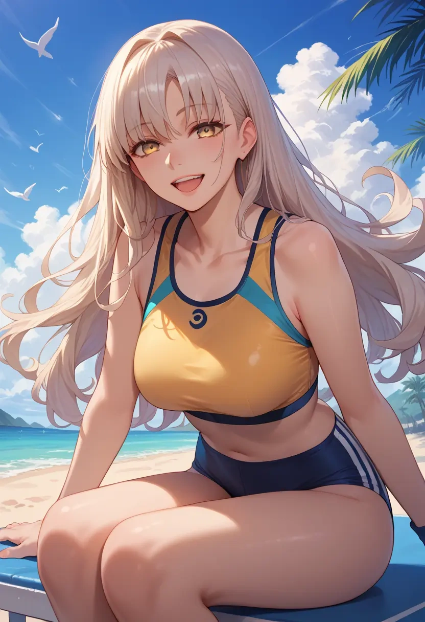 fate_(series),melusine_(fate),tankini top,board shorts  - 