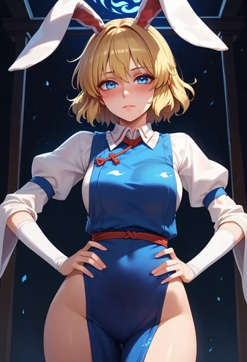 touhou,merlin_prismriver,bunny girl, sexy  - AI generated anime art