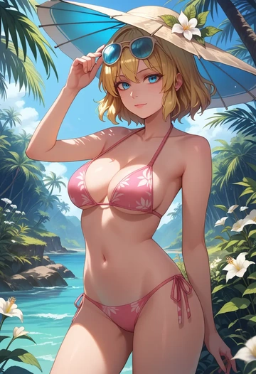 touhou,merlin_prismriver,bikini  - AI generated anime art