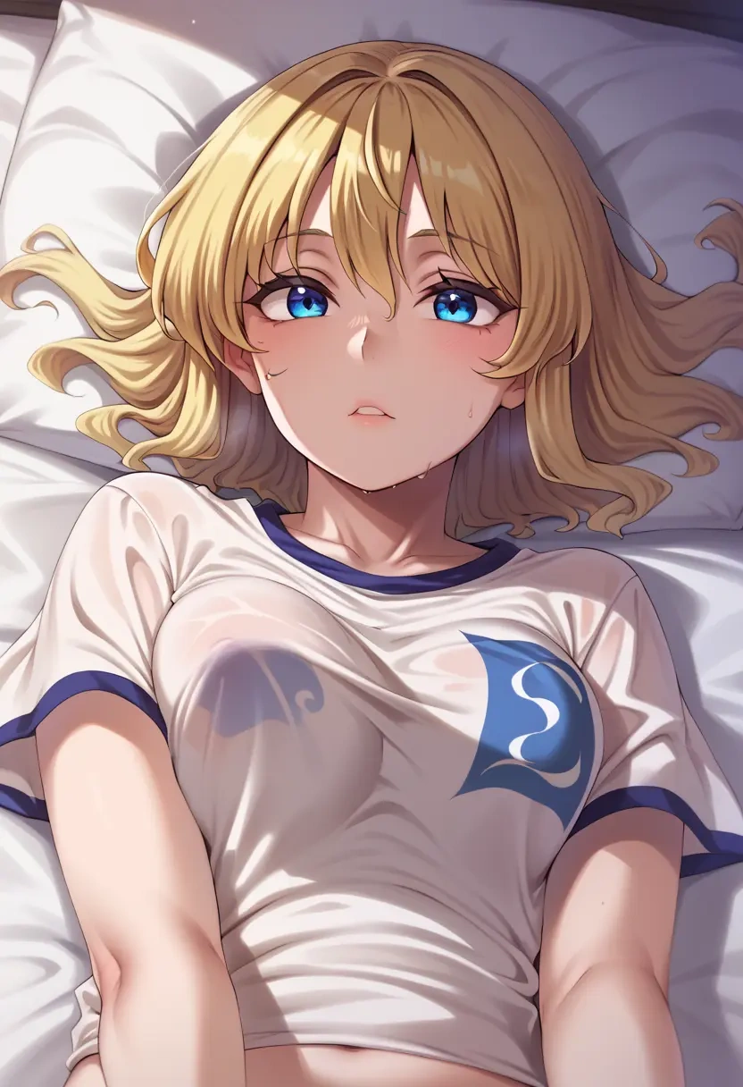 touhou,merlin_prismriver,running shirt,shorts,sneakers  - 