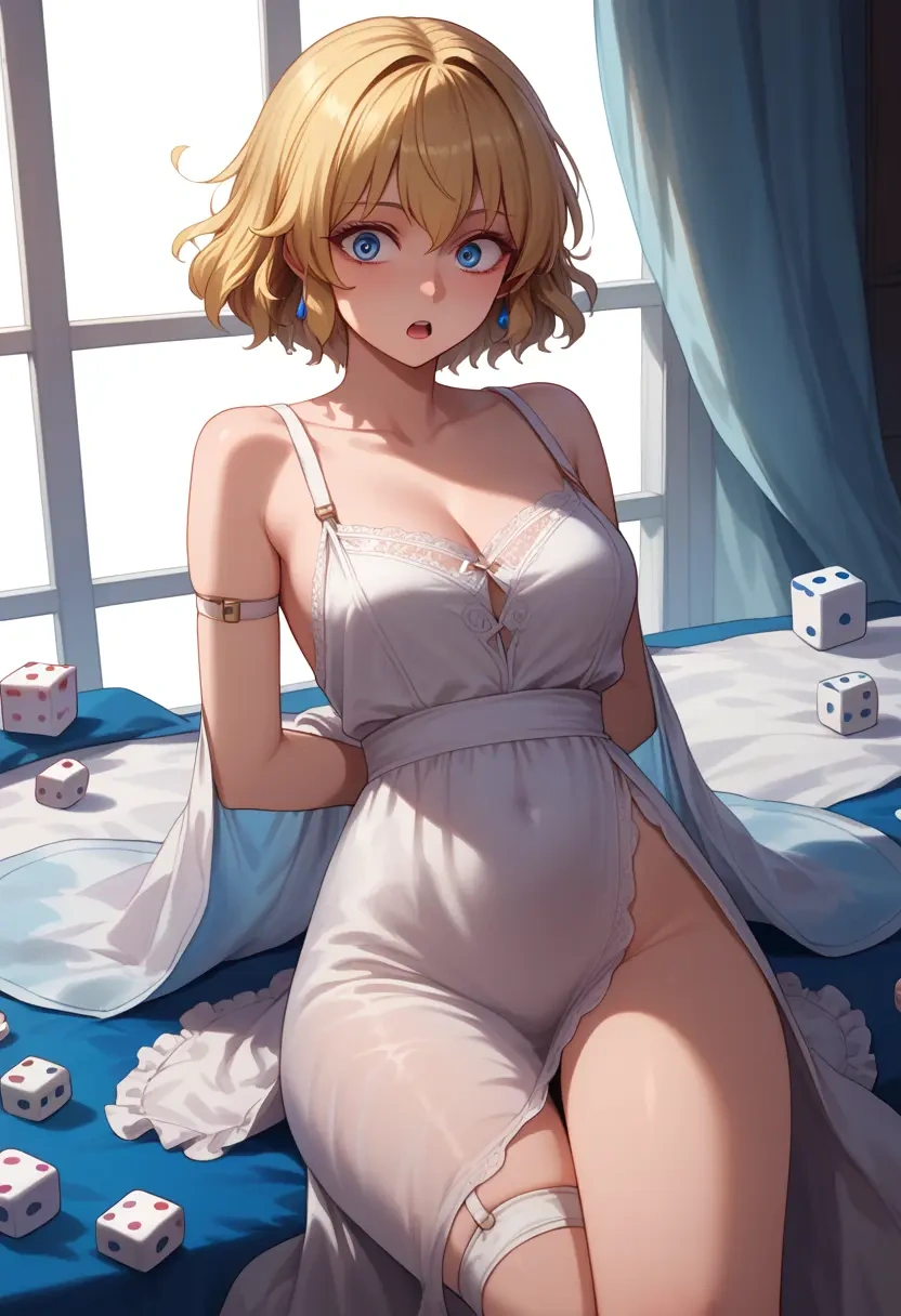 touhou,merlin_prismriver,silk slip dress  - 