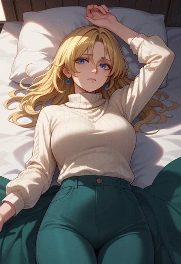 touhou,merlin_prismriver,sweater  - AI generated anime art