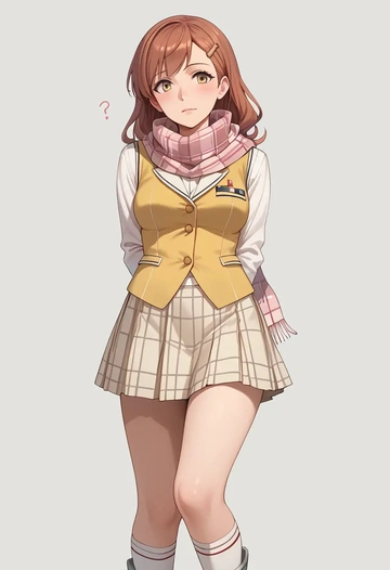 kantai_collection,michishio_(kancolle),spring,student uniform,vest  - AI generated anime art