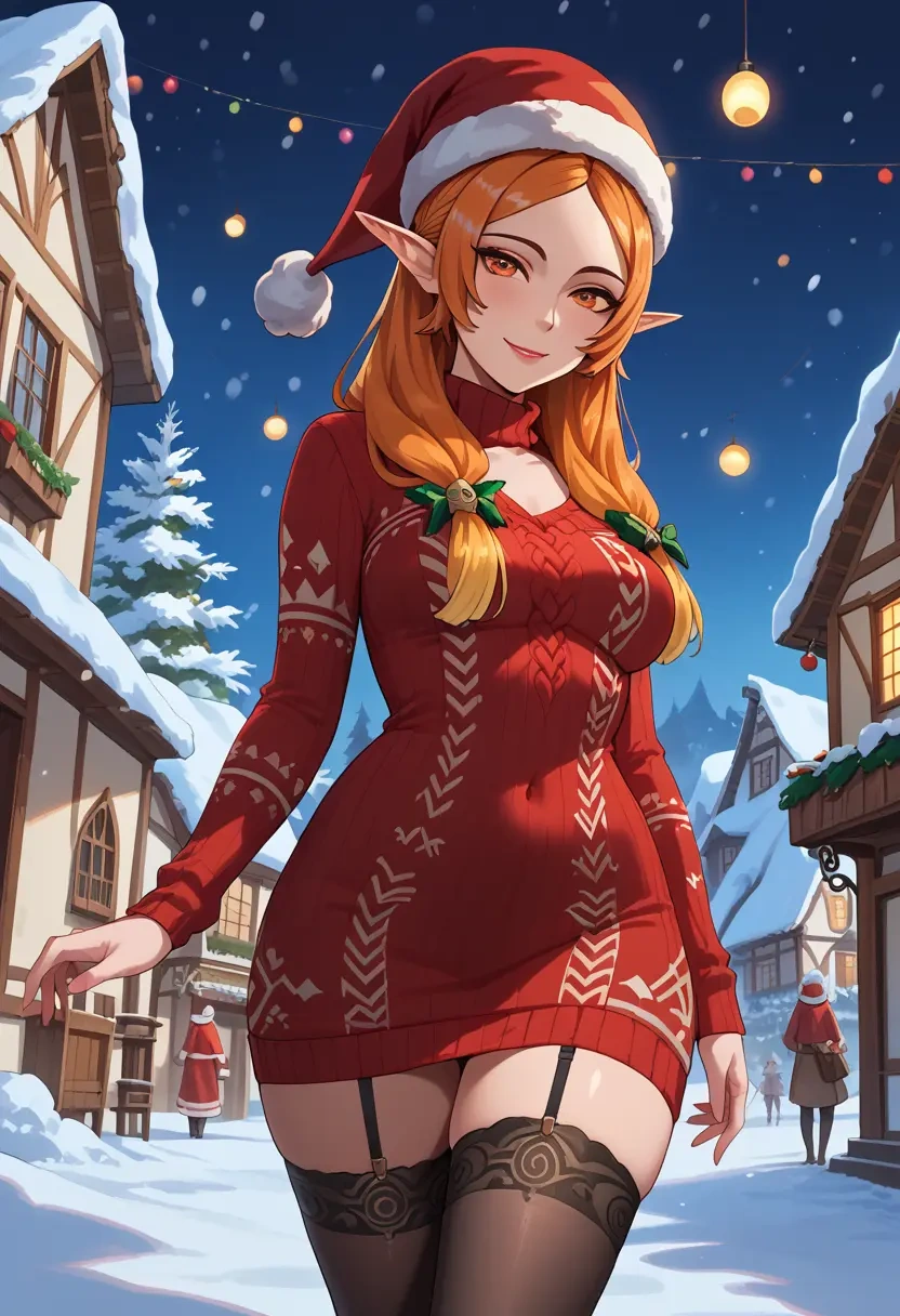 the_legend_of_zelda,midna,sweater,stockings,Thigh garters  - 