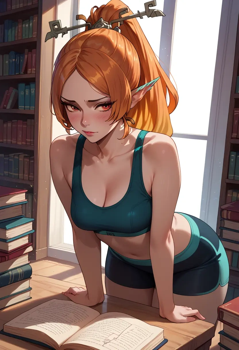 the_legend_of_zelda,midna,sports bra,high-waisted leggings  - 