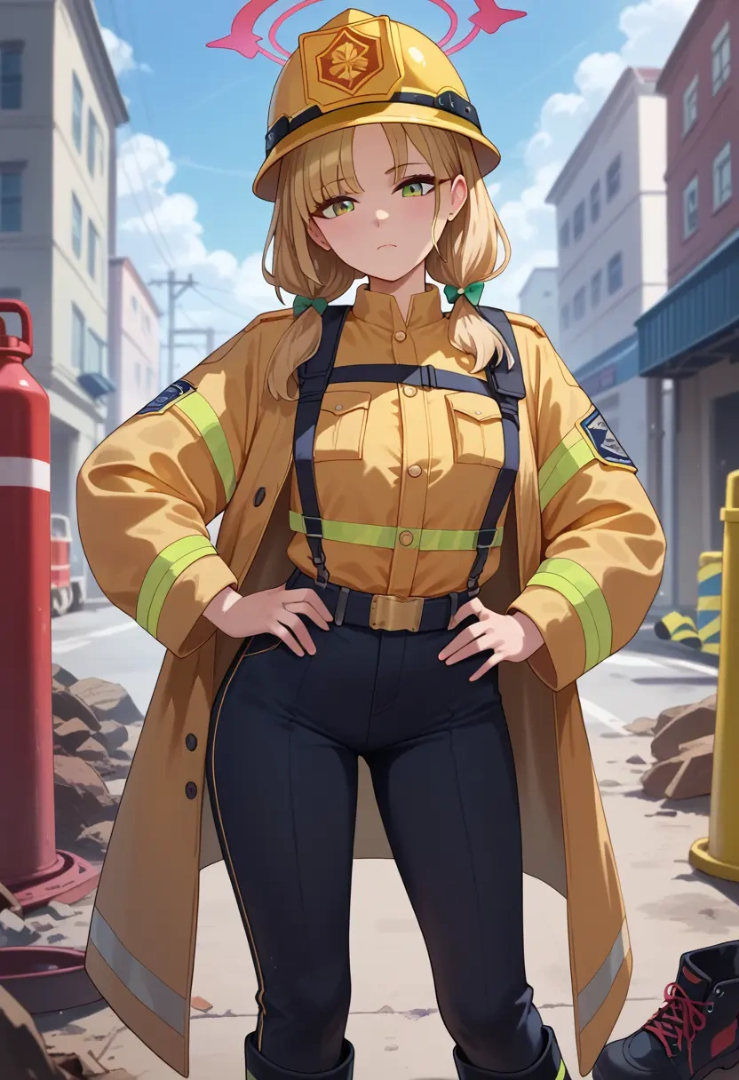 blue_archive,midori_(blue_archive),firefighter  - 