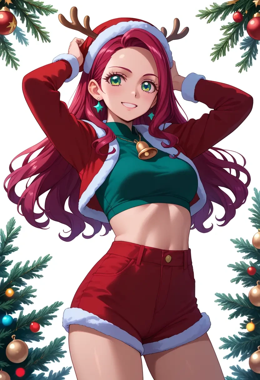 precure,midorikawa_nao,Christmas,red velvet shorts  - 