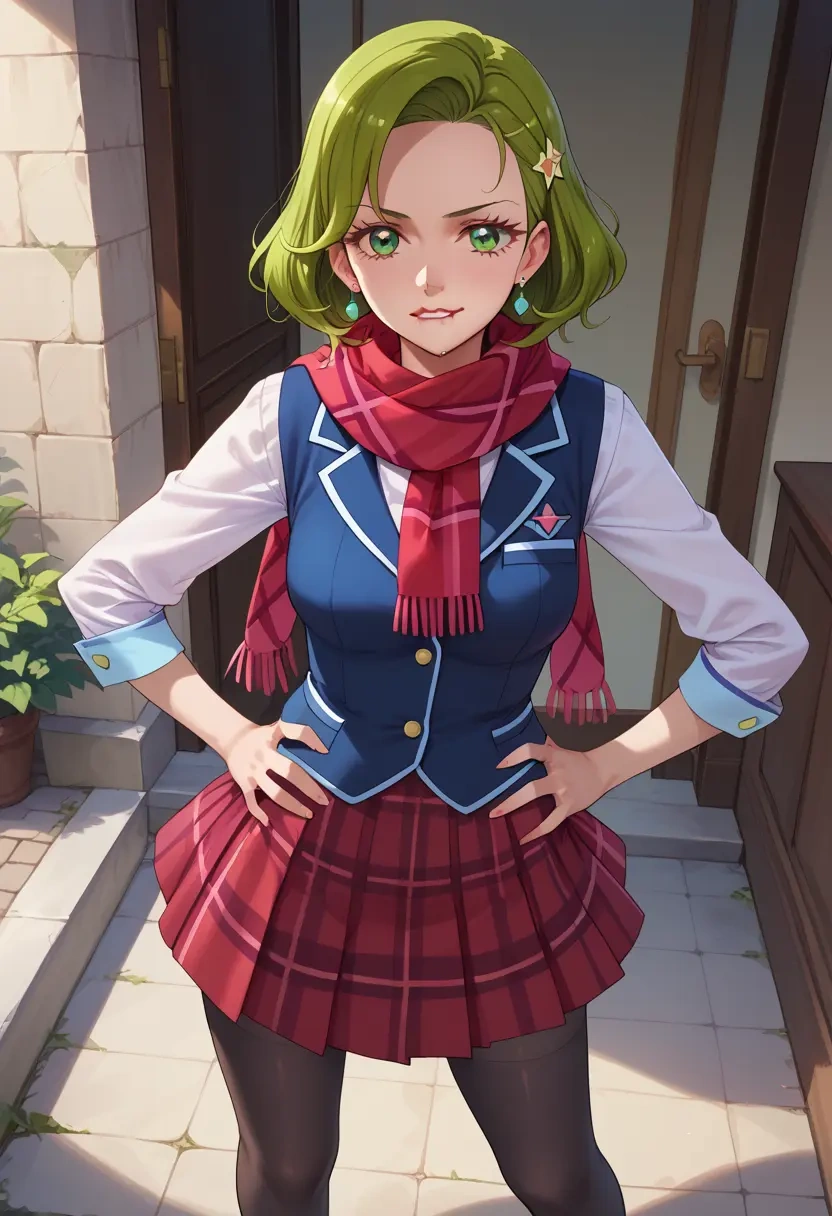 precure,midorikawa_nao,winter,student uniform,vest  - 