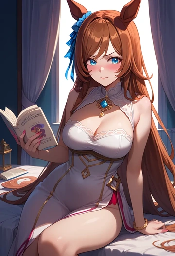 umamusume,mihono_bourbon_(umamusume),qipao  - AI generated anime art