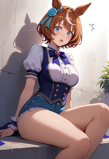 umamusume,mihono_bourbon_(umamusume),shorts,sexy  - AI generated anime art