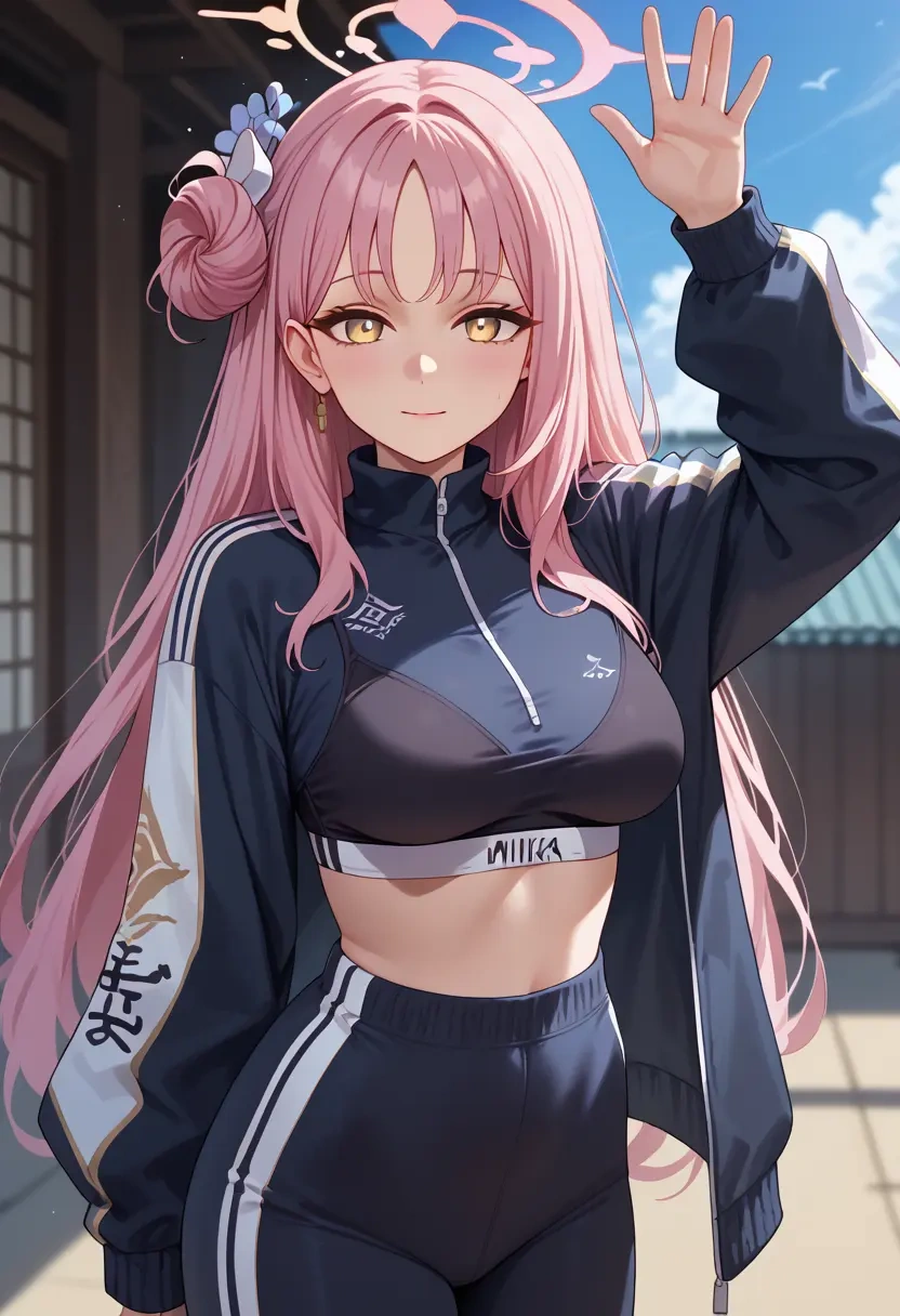 blue_archive,mika_(blue_archive),athletic,track suit  - 