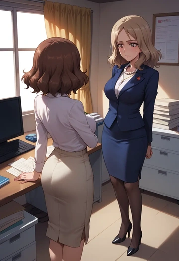 girls_und_panzer,mika_(girls_und_panzer),OL  - AI generated anime art