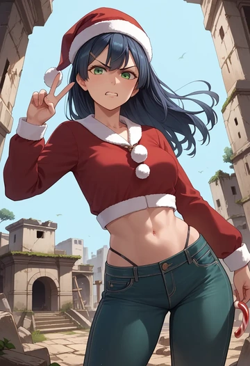 kantai_collection,mikuma_(kancolle),Christmas  - AI generated anime art